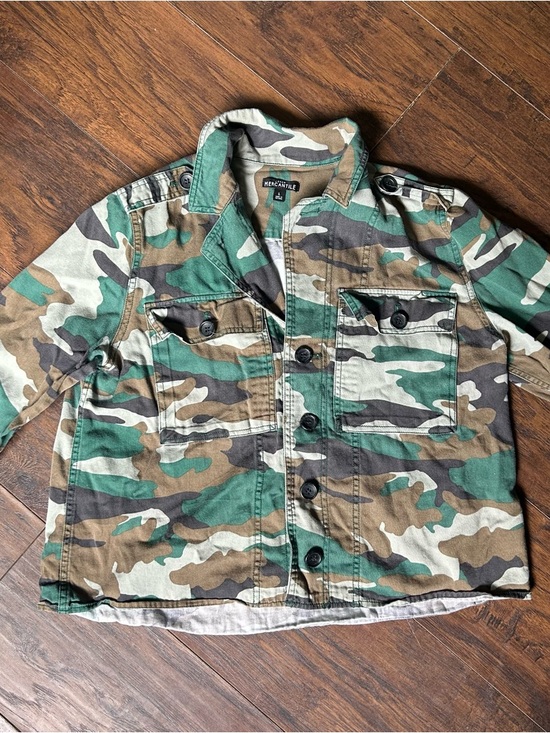 J. Crew Jackets & Blazers - J. Crew Women's Camouflage Utility Jacket in Green and Brown